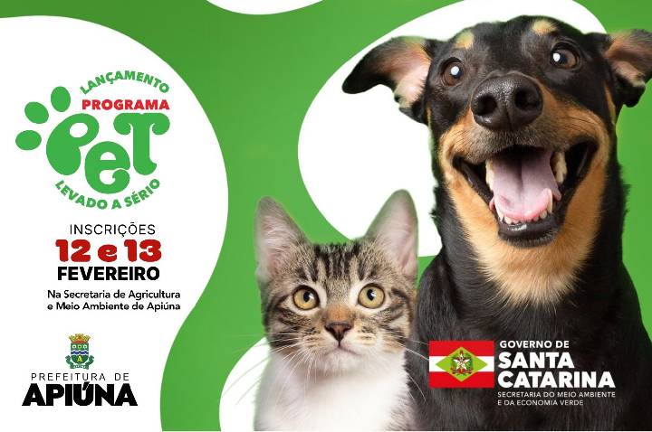Apiúna realiza o programa Pet Levado a Sério para castração de cães e gatos