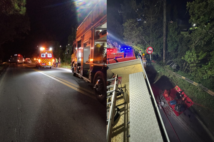 Colisão na BR-470 deixa dois feridos em Rio do Sul