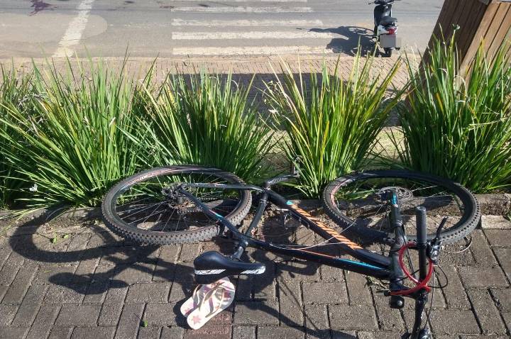 Gestante fica ferida em atropelamento em Presidente Getúlio