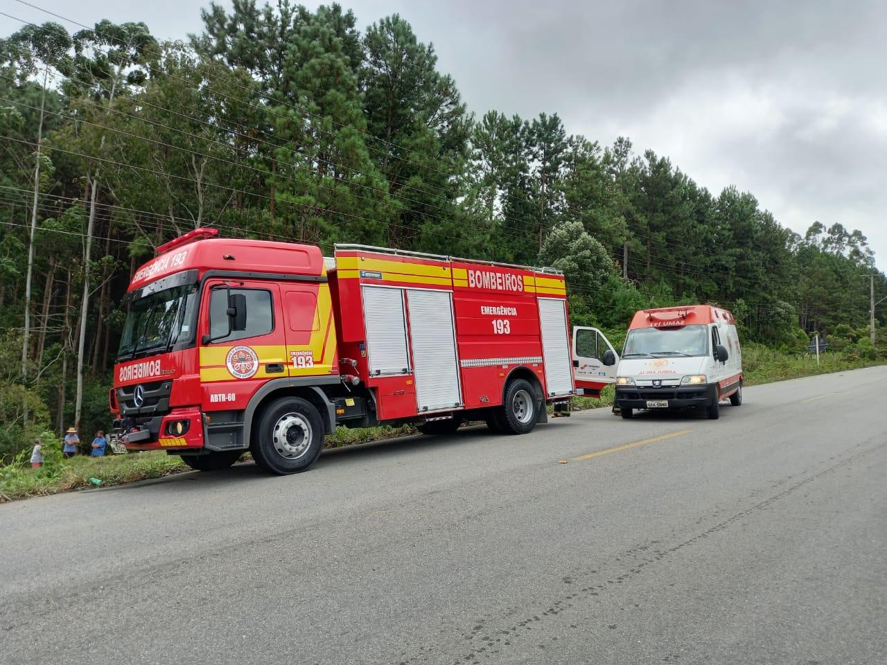Acidente de Trânsito com óbito na SC-110 em Imbuia