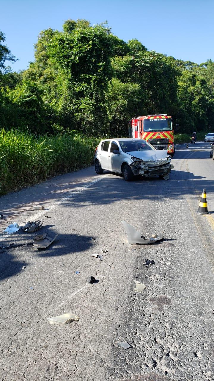 Acidente na BR 470 em Rodeio.