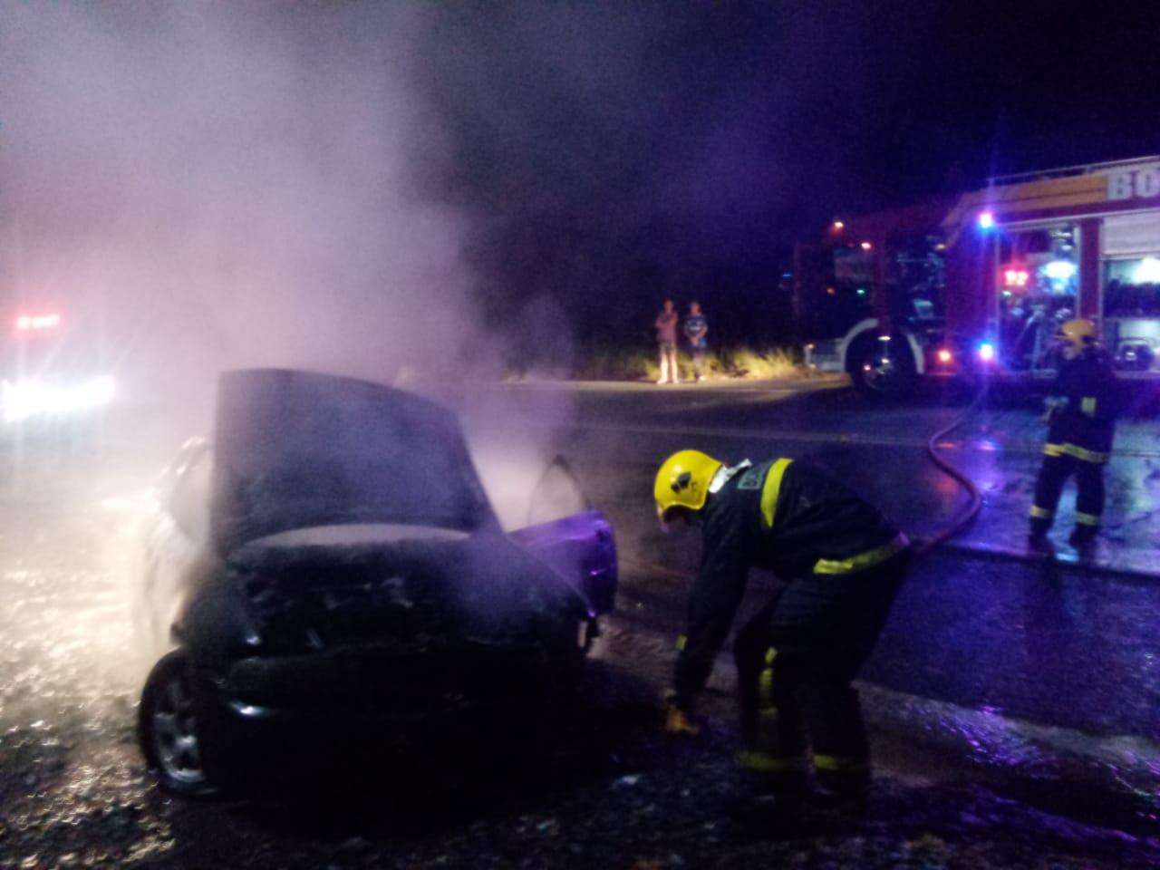Incêndio em Veículo na SC 350 em Rio do sul