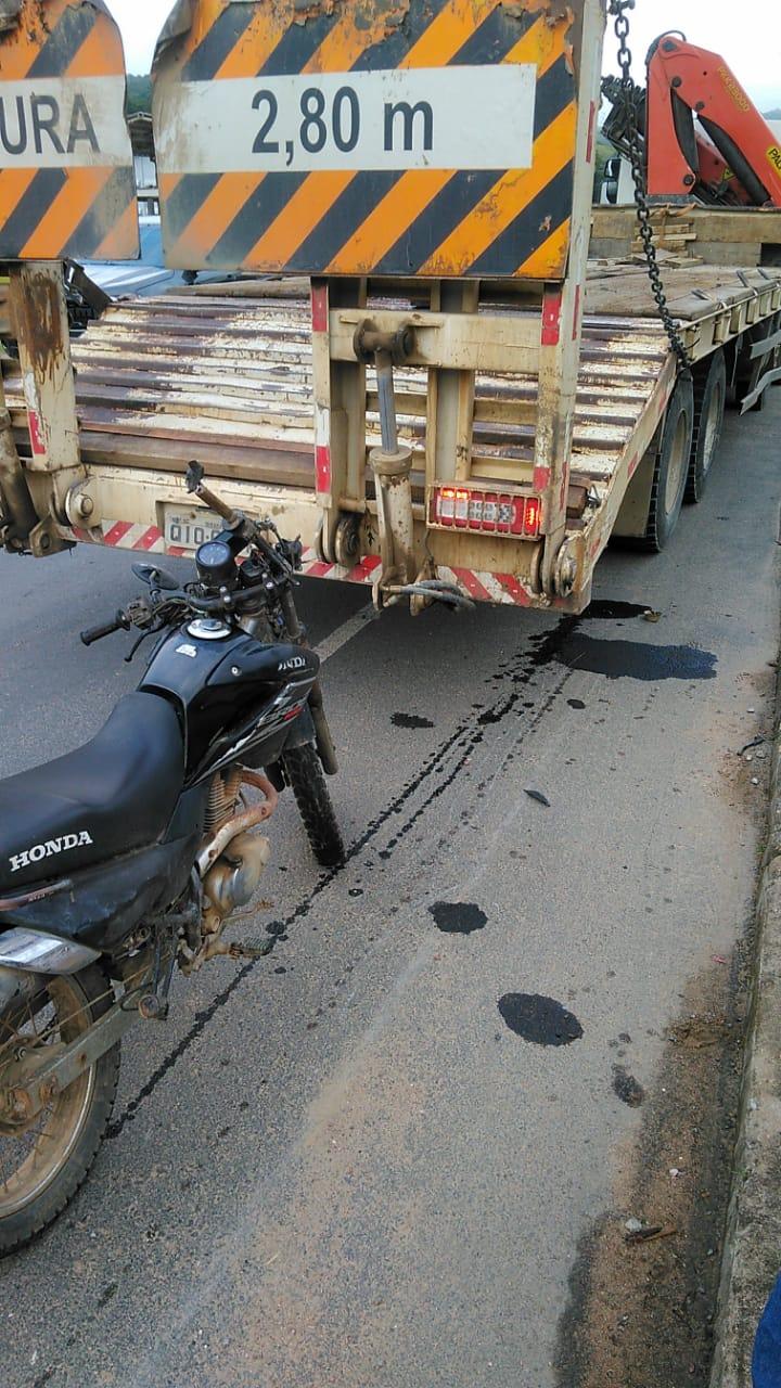 IBIRAMA- Acidente na BR 470 entre Caminhão x Moto é registrado nesta manhã de quarta-feira(10)