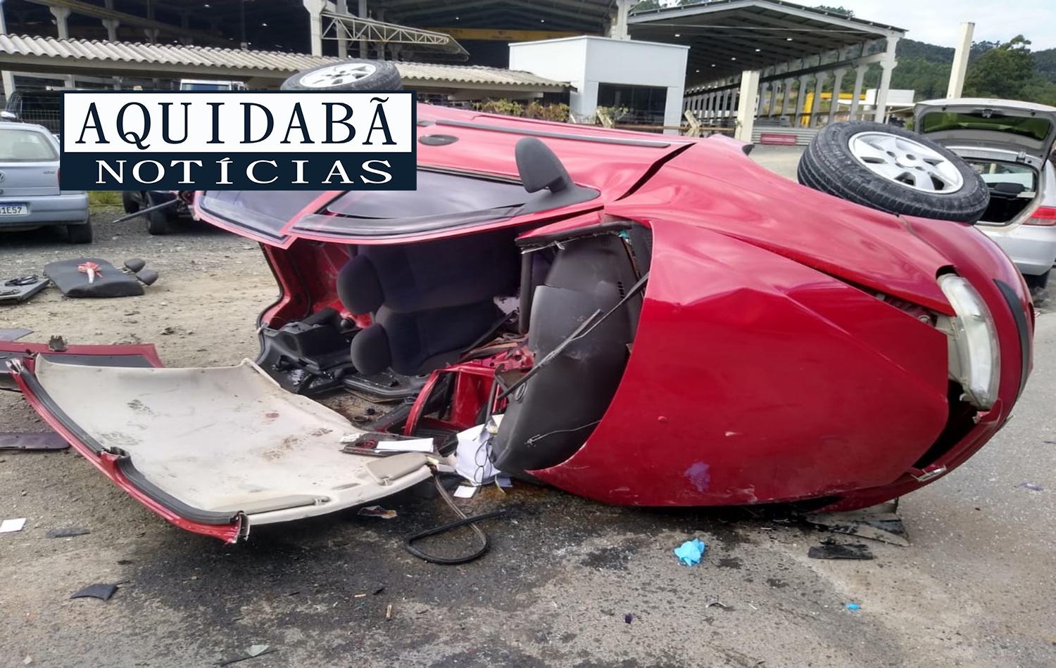 Acidente na cidade de Ituporanga deixa uma pessoa gravemente ferida.