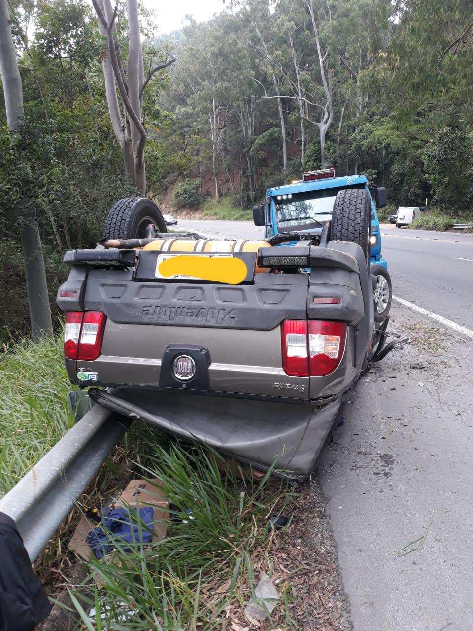 Saída de pista é registrada na BR 470 em Ibirama.