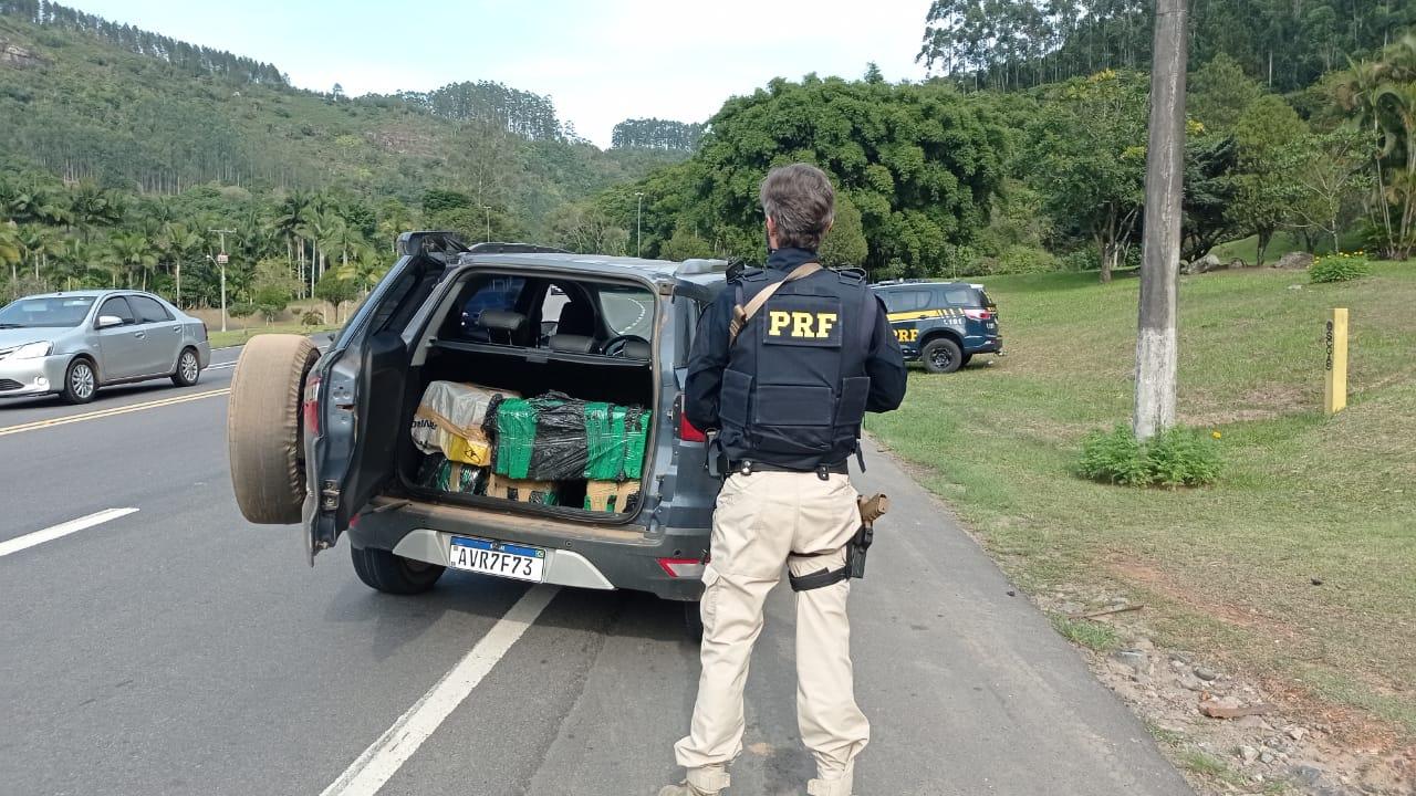 Carga de 131 kg de maconha é apreendida em Ibirama.