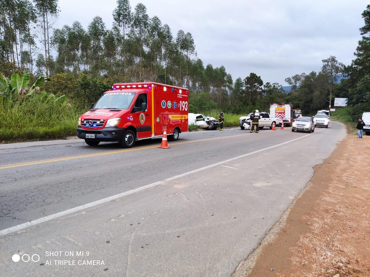 Homem fica ferido em acidente na BR 470 em Ibirama.