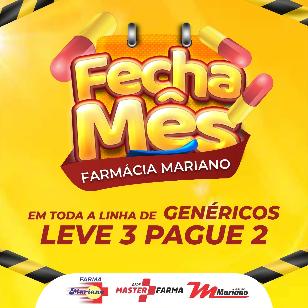 Fecha mês farmácia Mariano de Apiúna. 