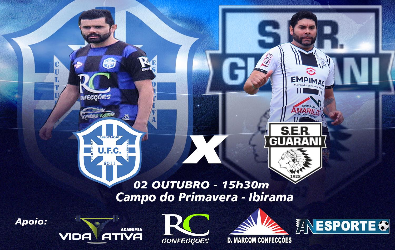 UFC/RC Confecções e S.E.R Guarani se enfrentam neste sábado pela segunda rodada da Copa Alto Vale 2021