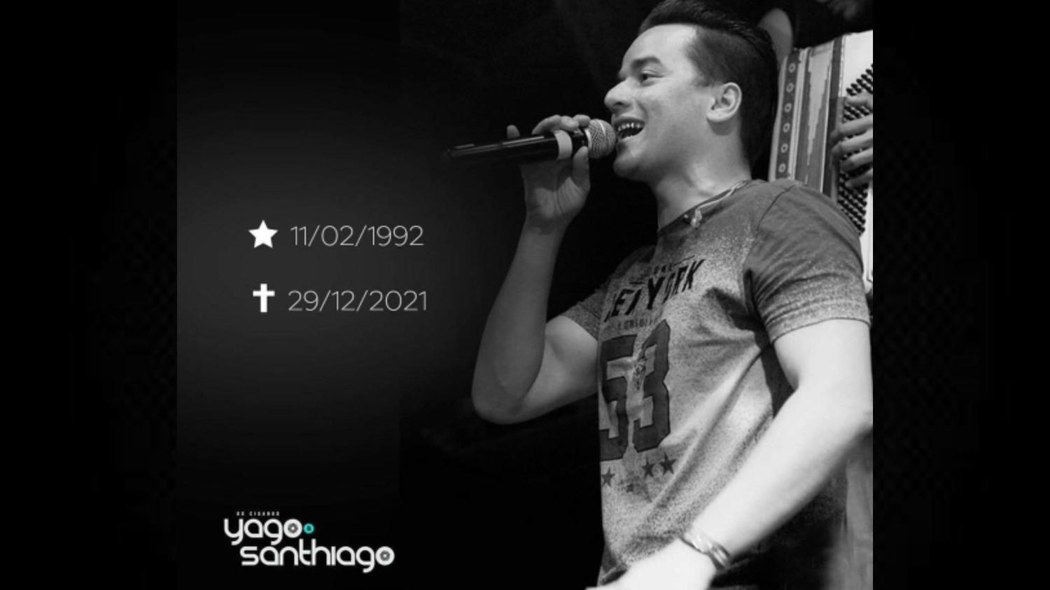 Cantor Yago da dupla Yago e Santhiago morreu nesta quarta-feira (29).
