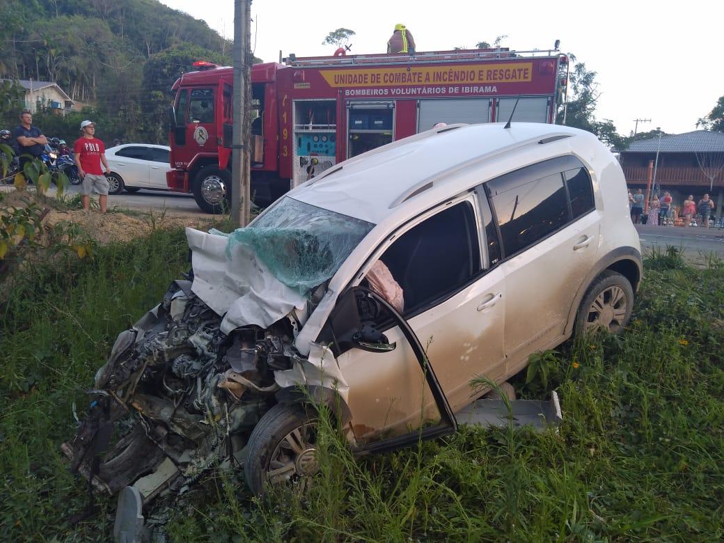 Morre motorista que se envolveu em grave acidente na BR 470 em Apiúna.