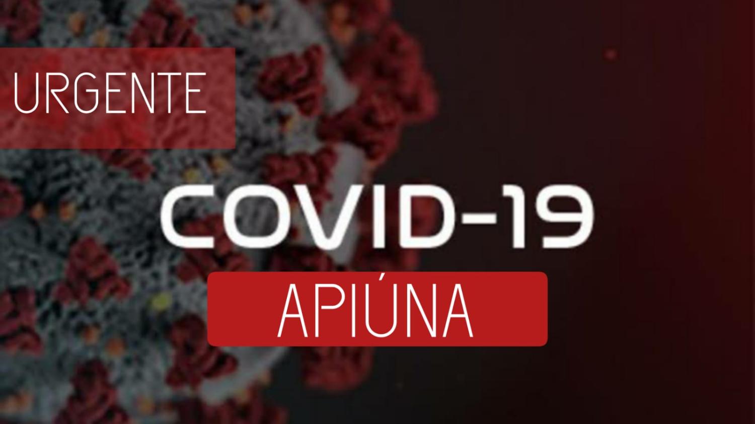Apiúna registra 139 pacientes com Covid-19.