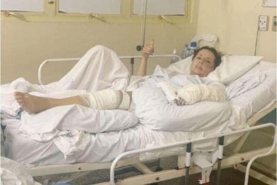 Caminhoneira de Santa Catarina, que estava internada após grave acidente ganha alta do hospital.