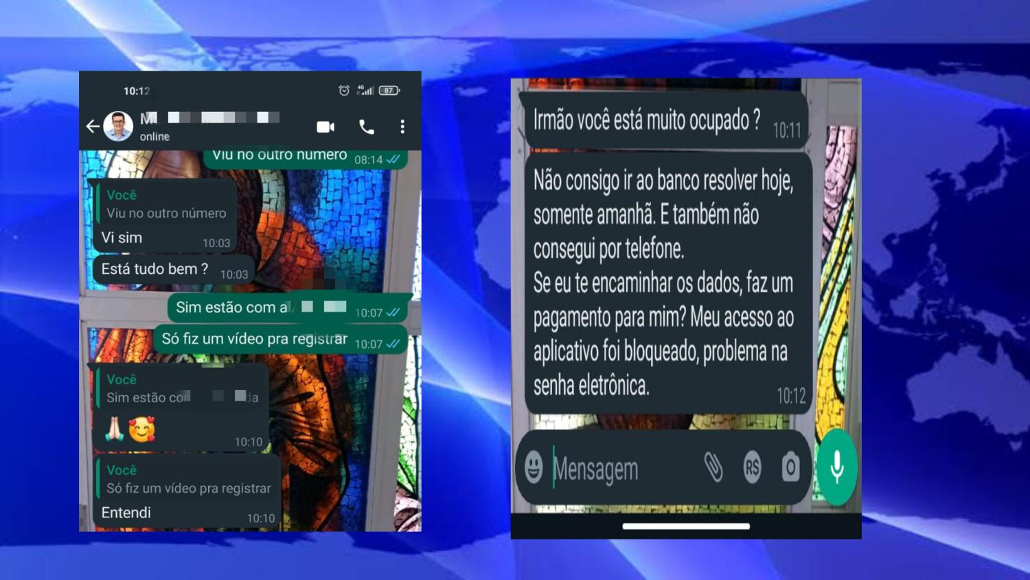 Criminosos usam foto do prefeito de Apiúna para dar golpe no whatsapp. 