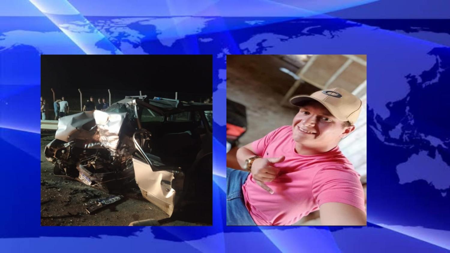 Jovem perde a vida em grave acidente, motorista do outro veículo envolvido no acidente teria fugido do local.