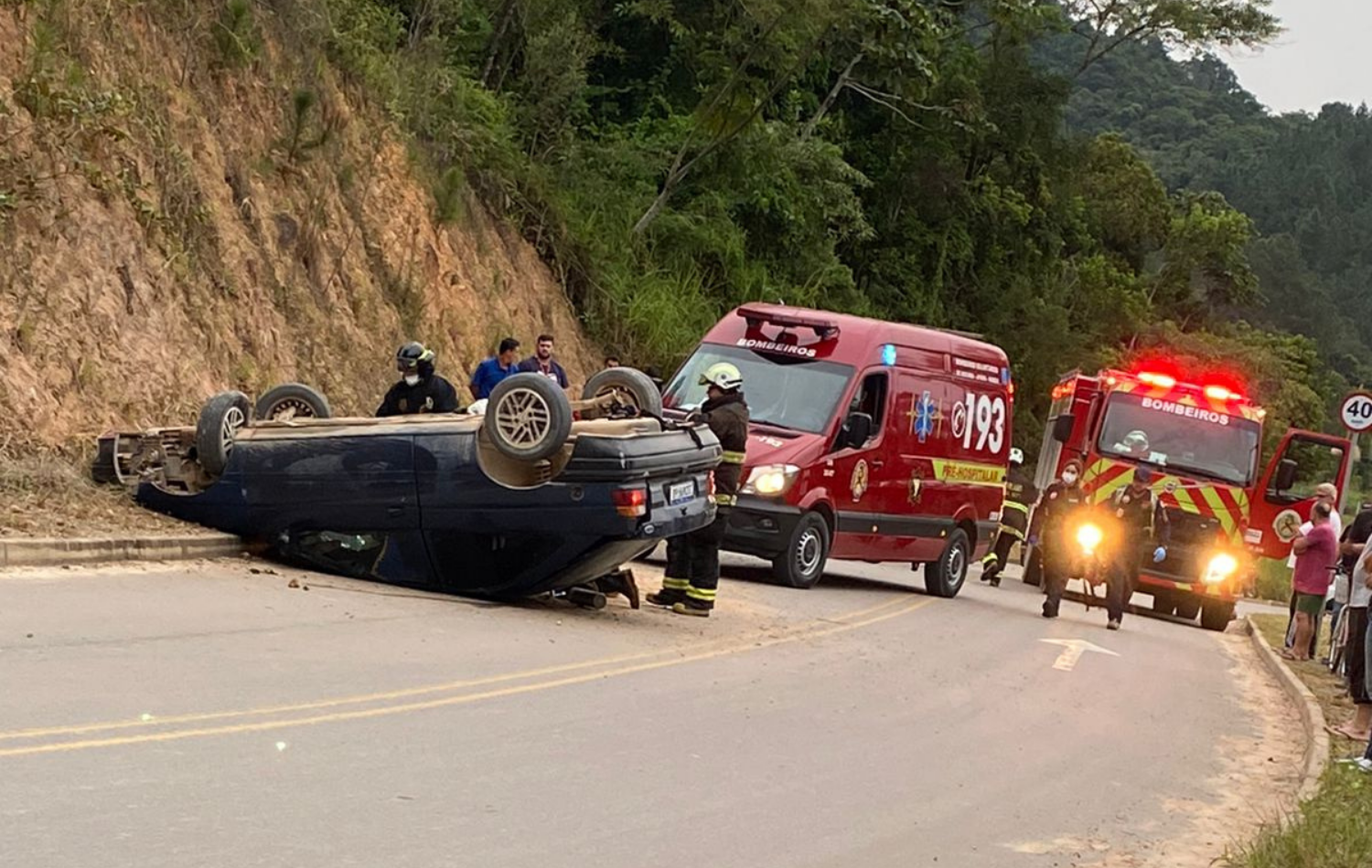 Grave acidente na cidade de Apiúna.