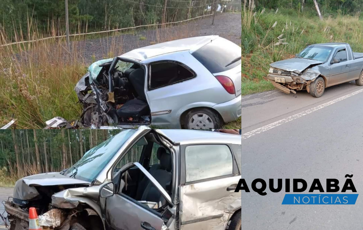 Três pessoas morrem em grave acidente na BR 282 em Lages.