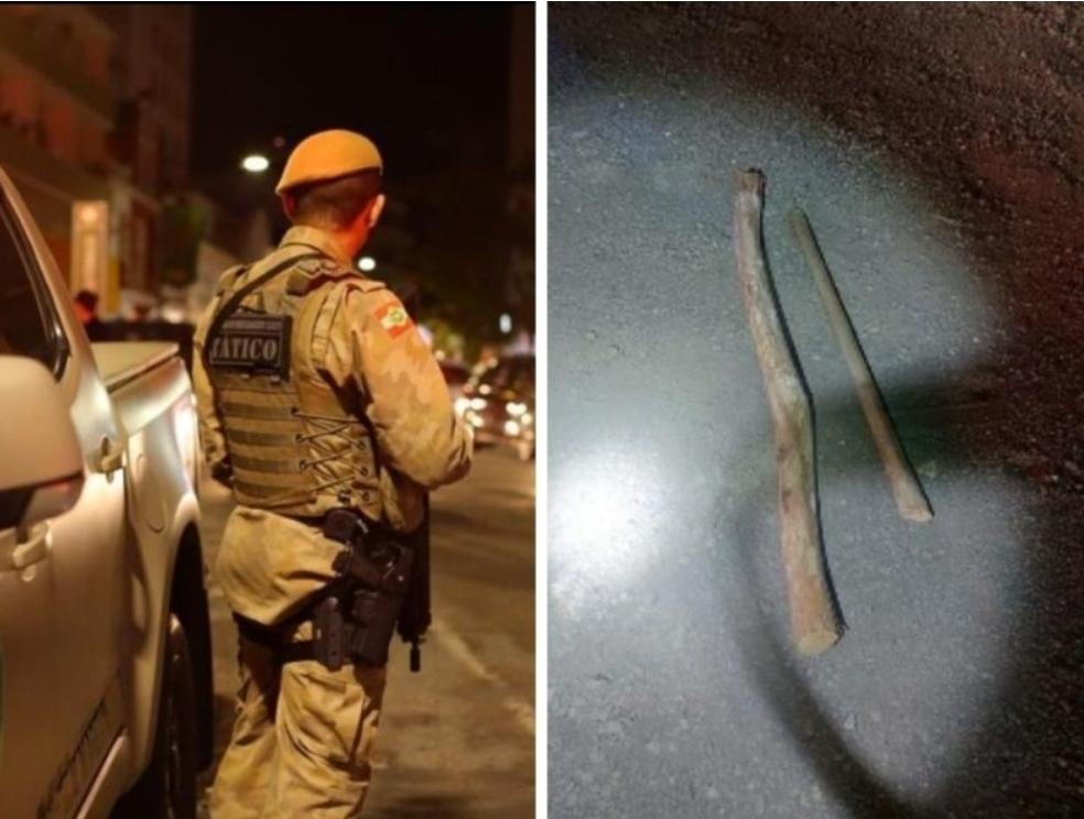 Homem é espancado a pauladas em Ascurra.