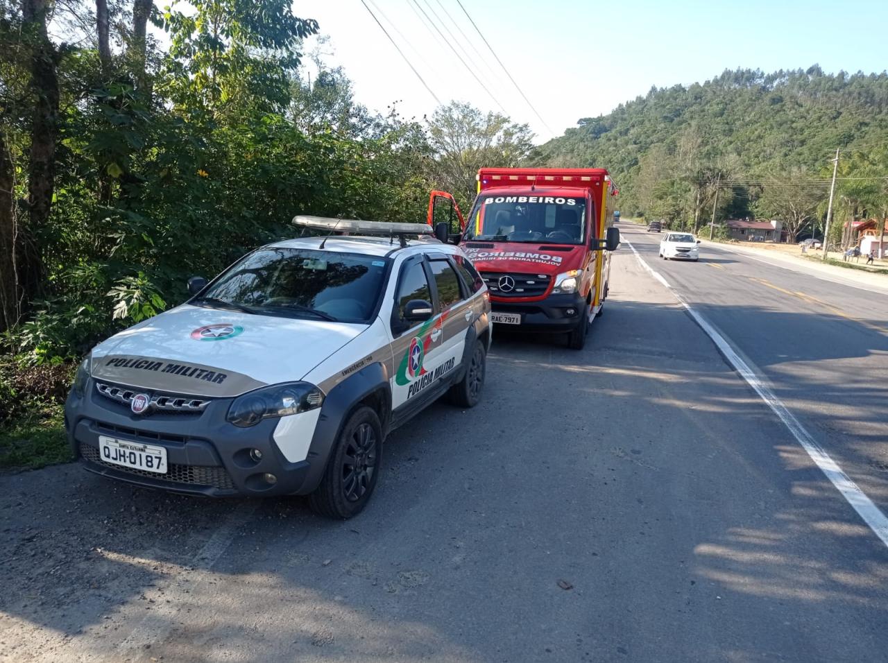 Corpo de homem é encontrado em rio na cidade de Apiúna.