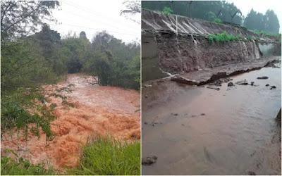 Defesa Civil alerta para risco de inundação em 22 cidades de Santa Catarina.