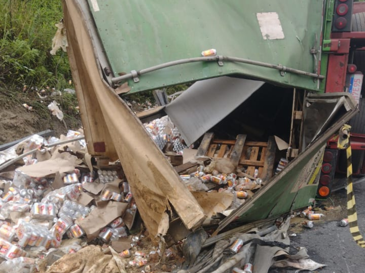 Grave acidente na BR 470, óbito no local.