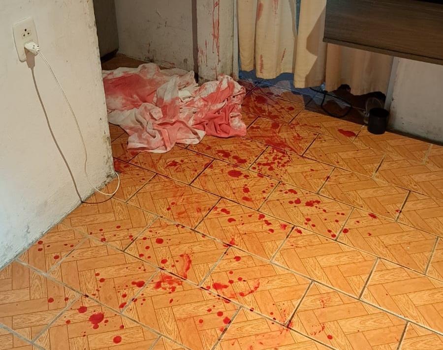 Vagabundo estupra adolescente e esfaqueia a mãe da vítima.