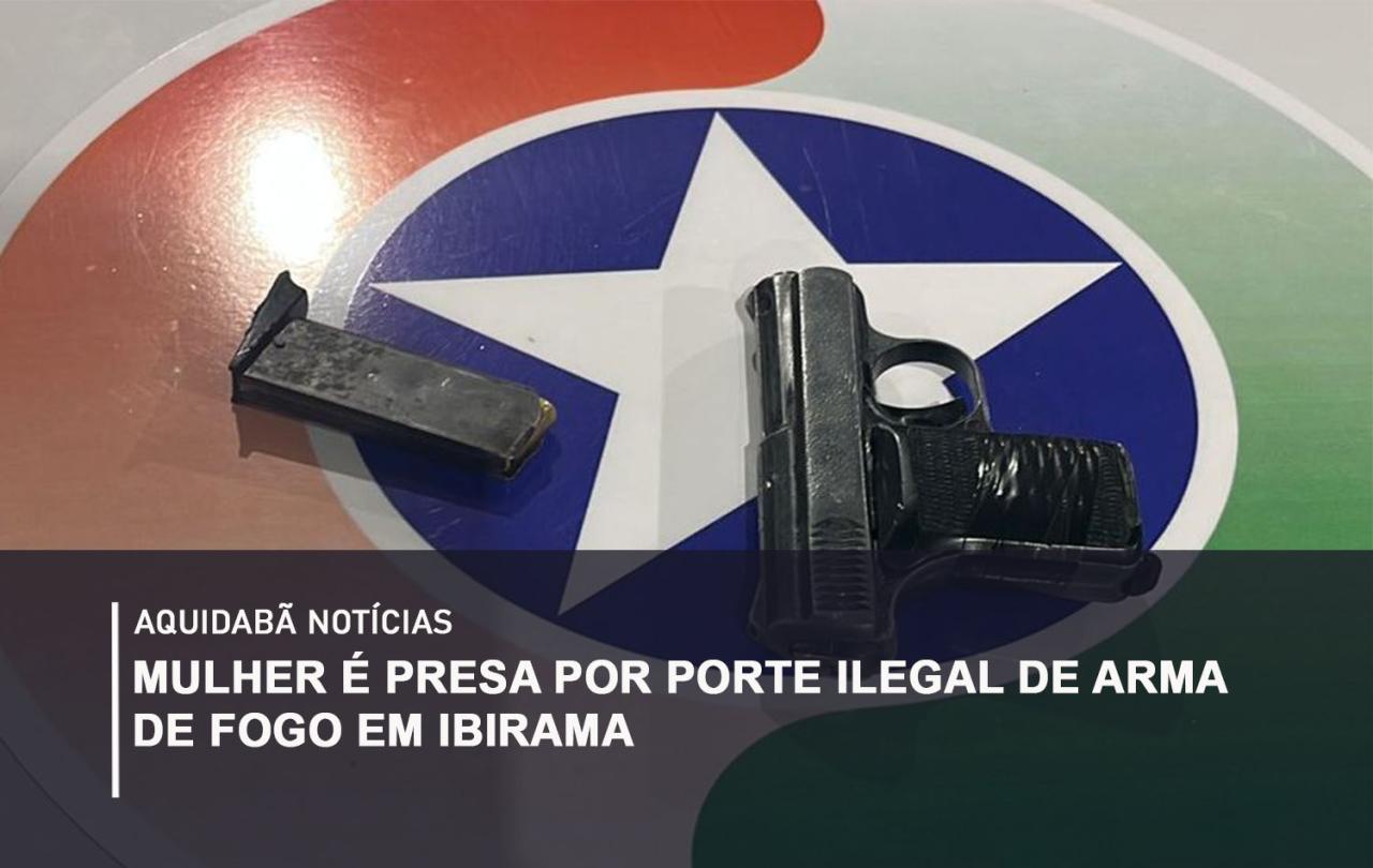 Mulher é presa por porte ilegal de arma de fogo e drogas em Ibirama