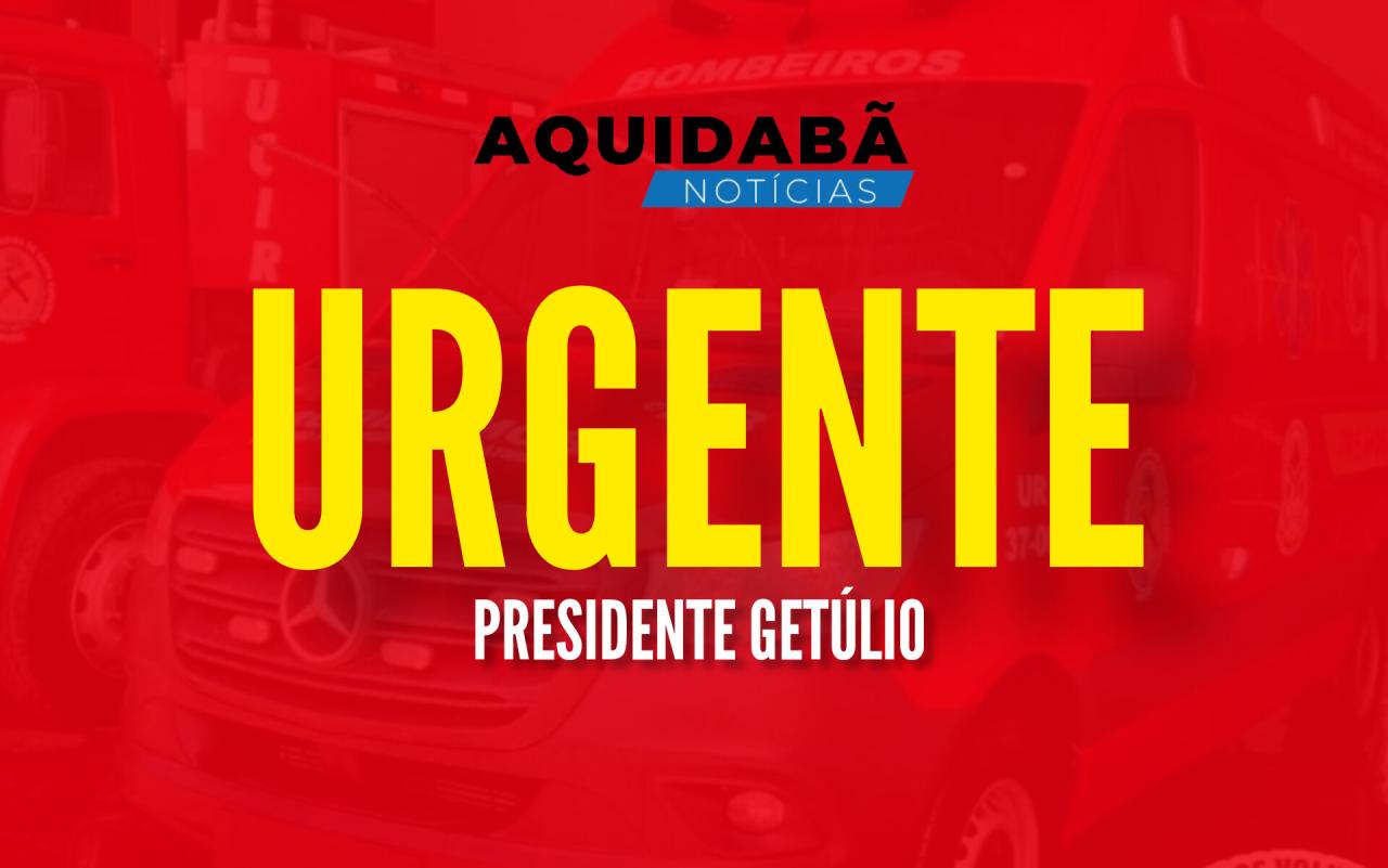 Grave acidente de trabalho em Presidente Getúlio.