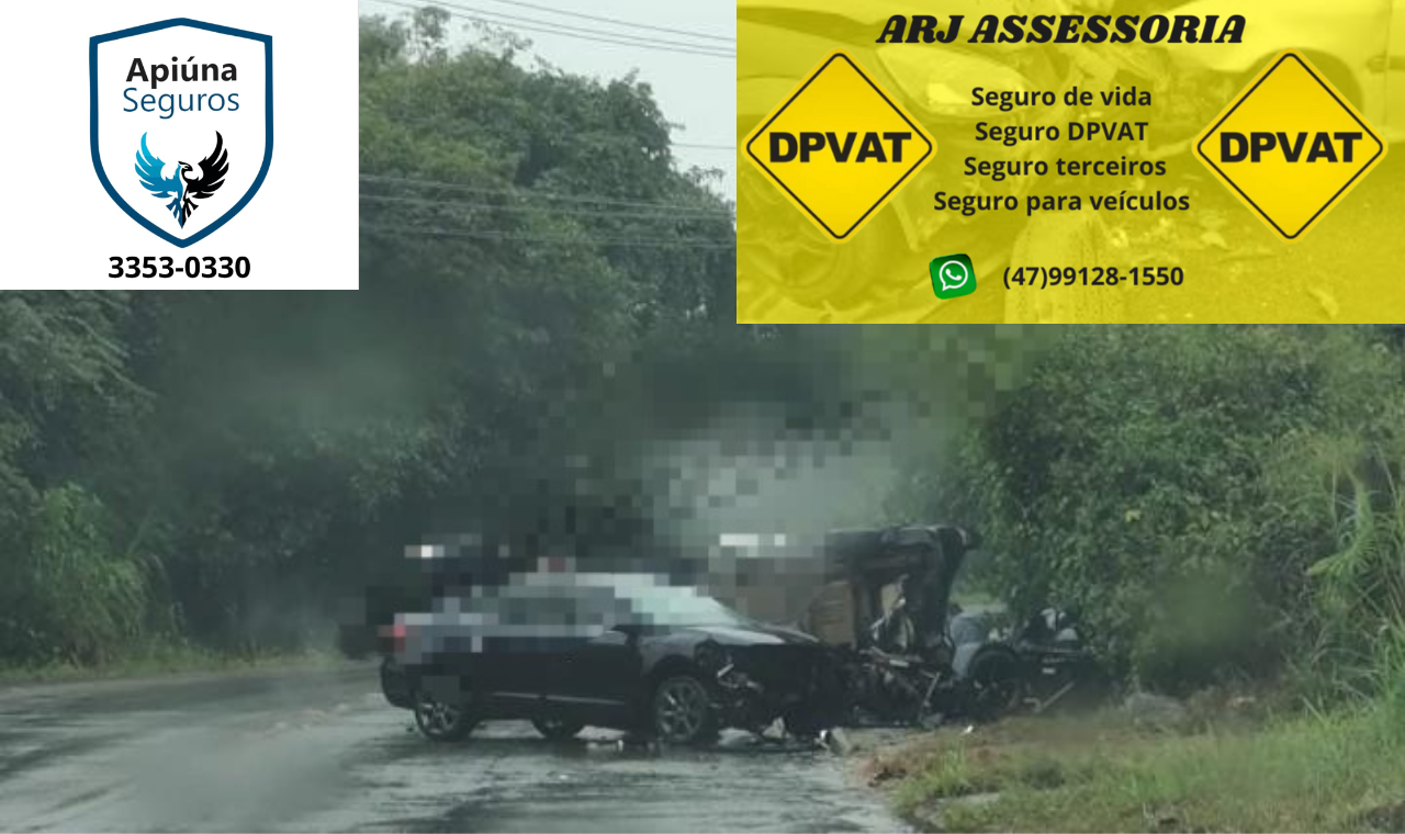 Grave acidente na cidade de Timbó.
