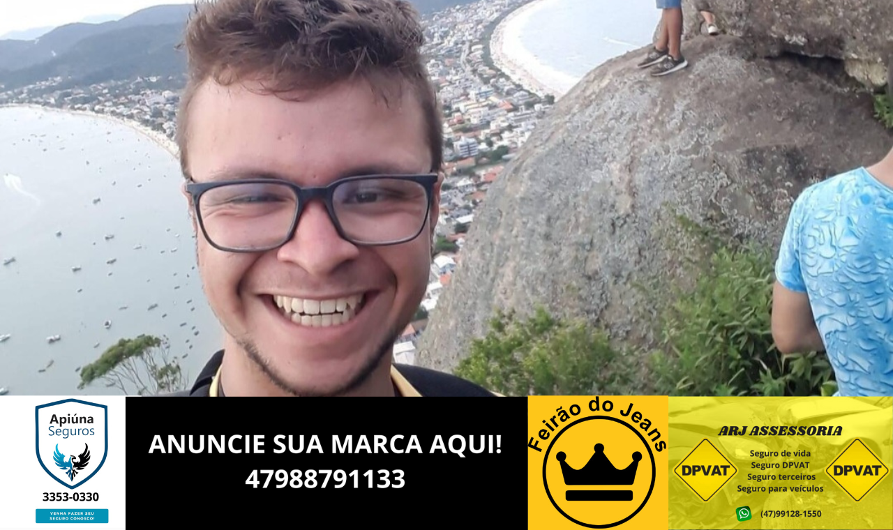 Jovem morre após  grave acidente na cidade de Indaial.