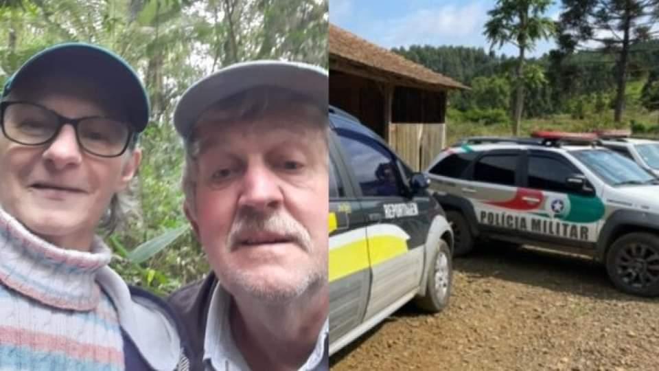 Idosos são encontrados mortos e enterrados no quintal de casa em SC