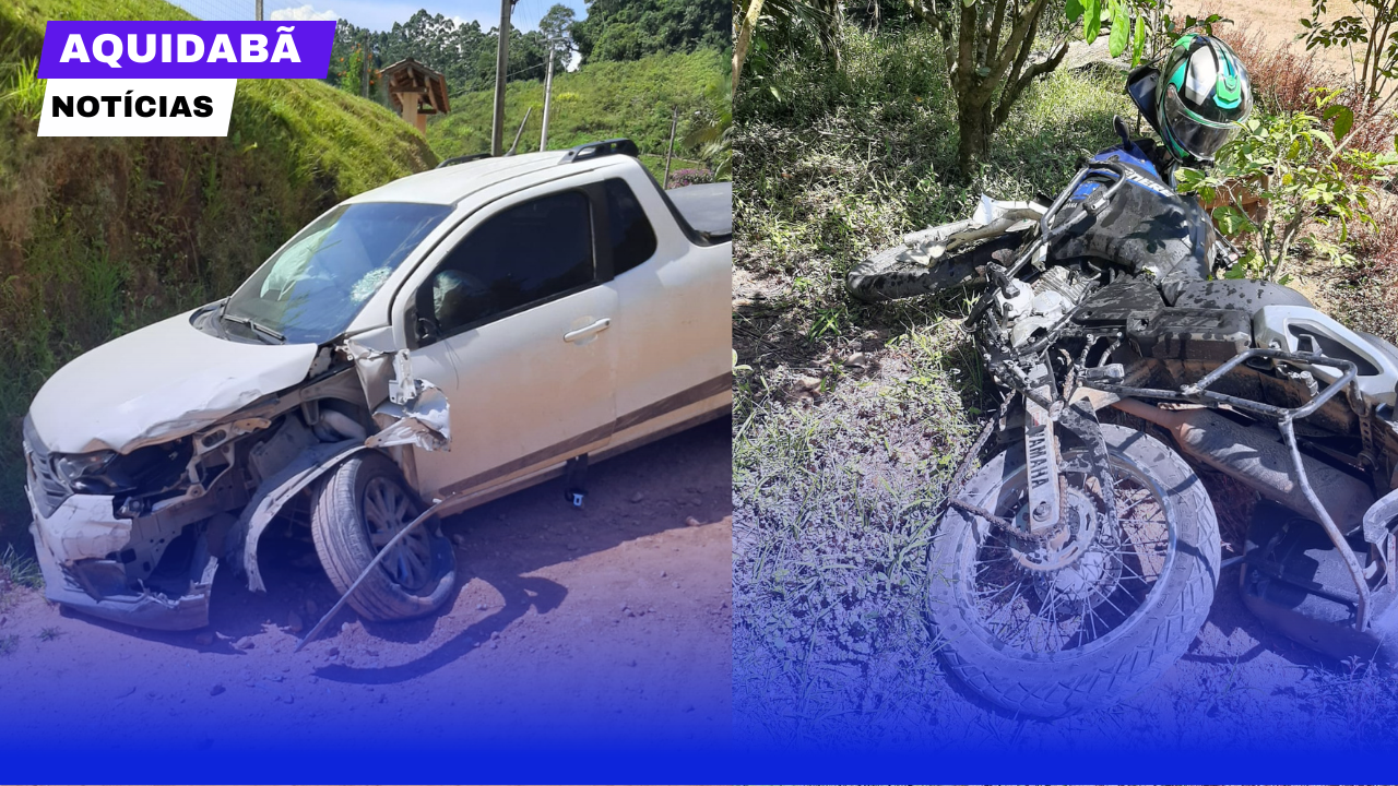 Motociclista fica ferido após acidente em Ibirama.