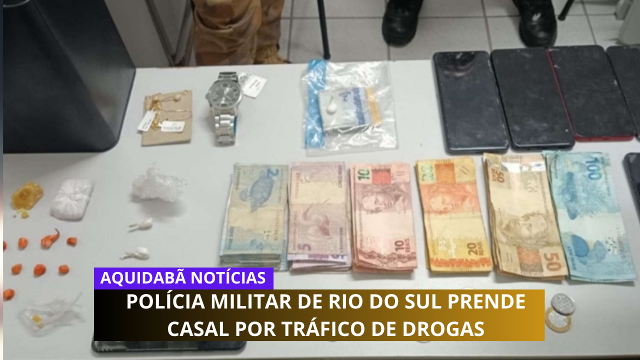 Casal é preso por tráfico de drogas
