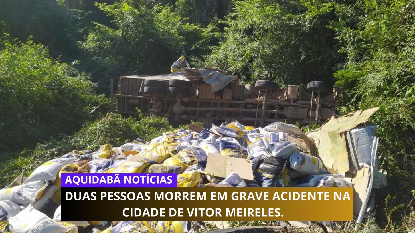 Duas pessoas morrem em grave acidente na cidade de Vitor Meireles.