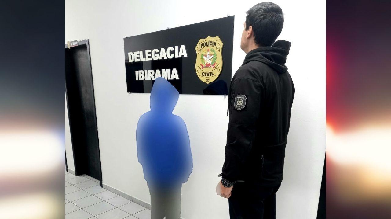 Polícia Cívil de Ibirama prende mulher por furto qualificado.