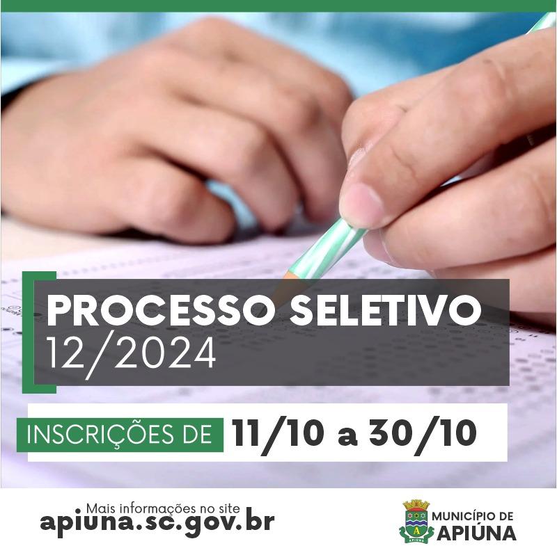 Prefeitura de Apiúna abre processo seletivo, confira na matéria