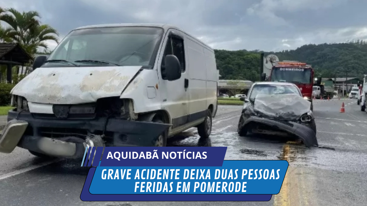 Grave acidente deixa duas pessoas feridas em Pomerode
