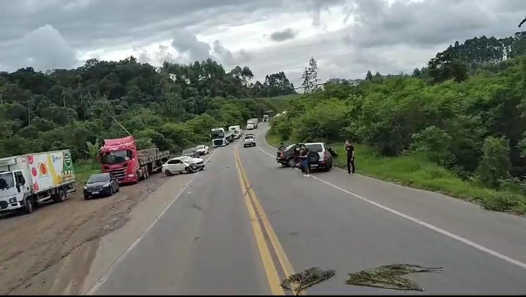 Acidente na BR-470 em Lontras
