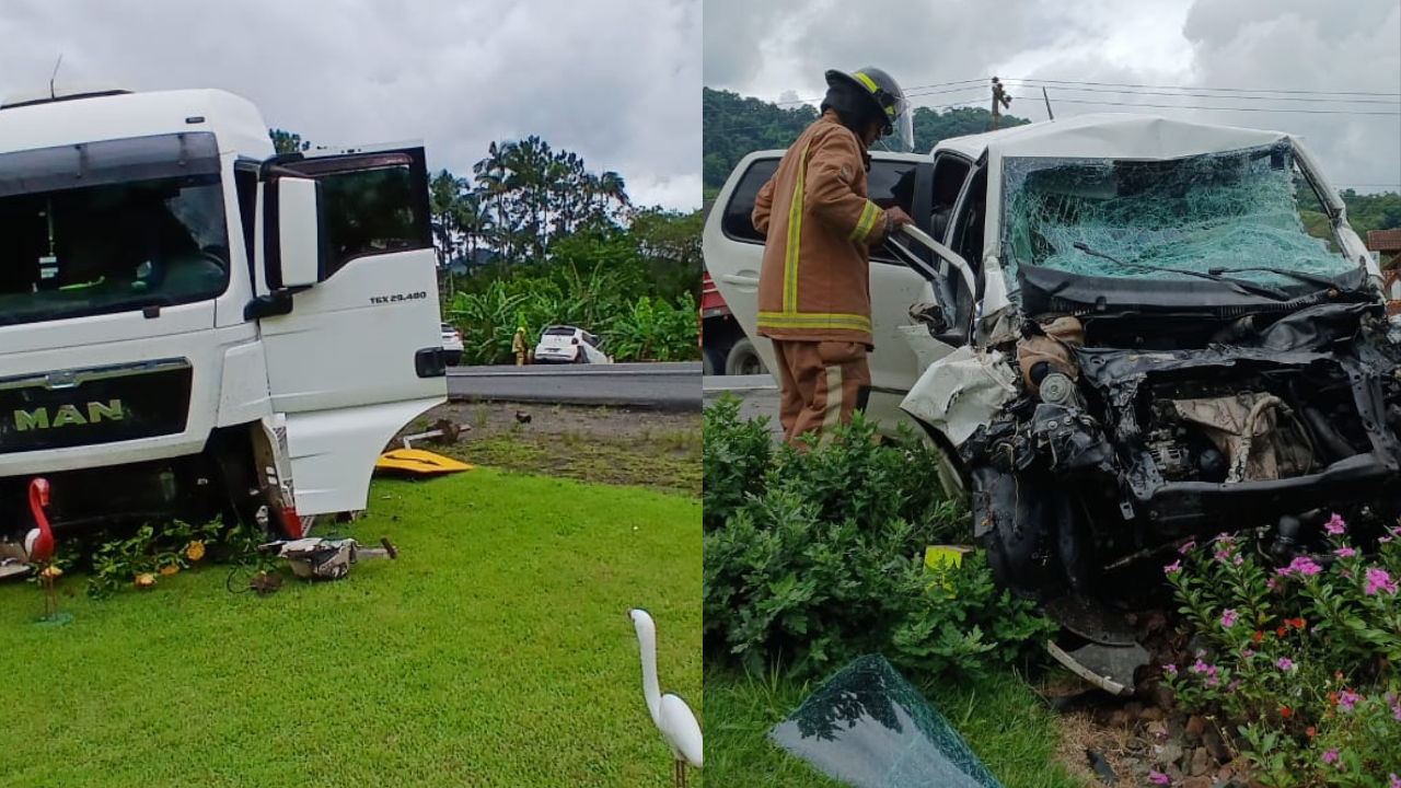 Homem morre em grave acidente da BR-470 em Rodeio