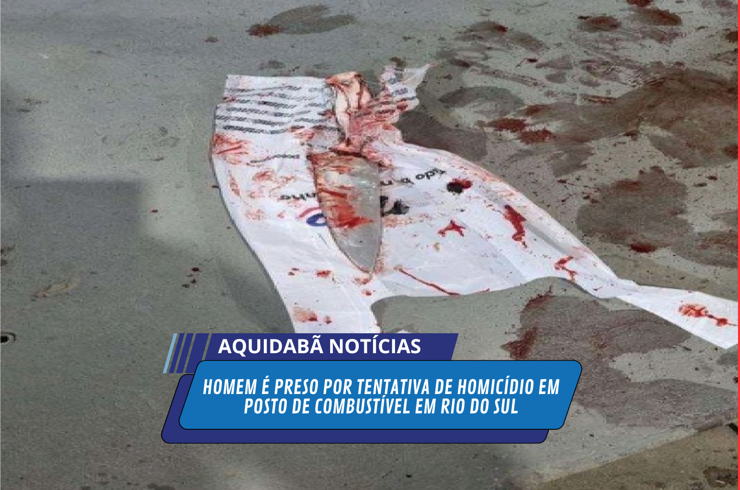 Homem é preso por tentativa de homicídio em posto de combustível em Rio do Sul