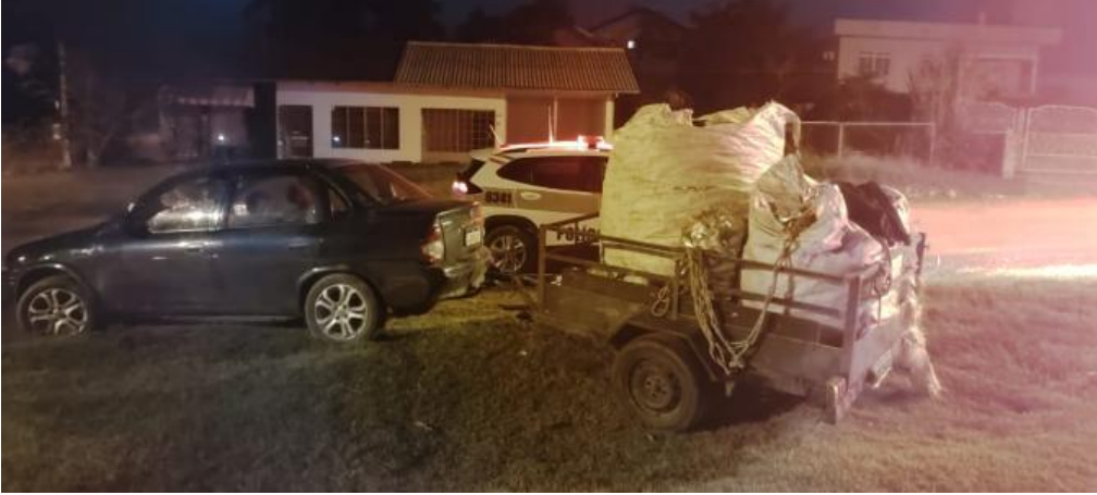Homem é preso em flagrante por furto de material reciclável em Ascurra