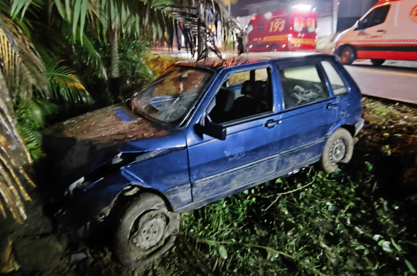 Saída de pista em Apiúna deixa duas vítimas