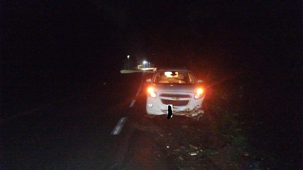 Saída de pista na BR-470 em Ibirama