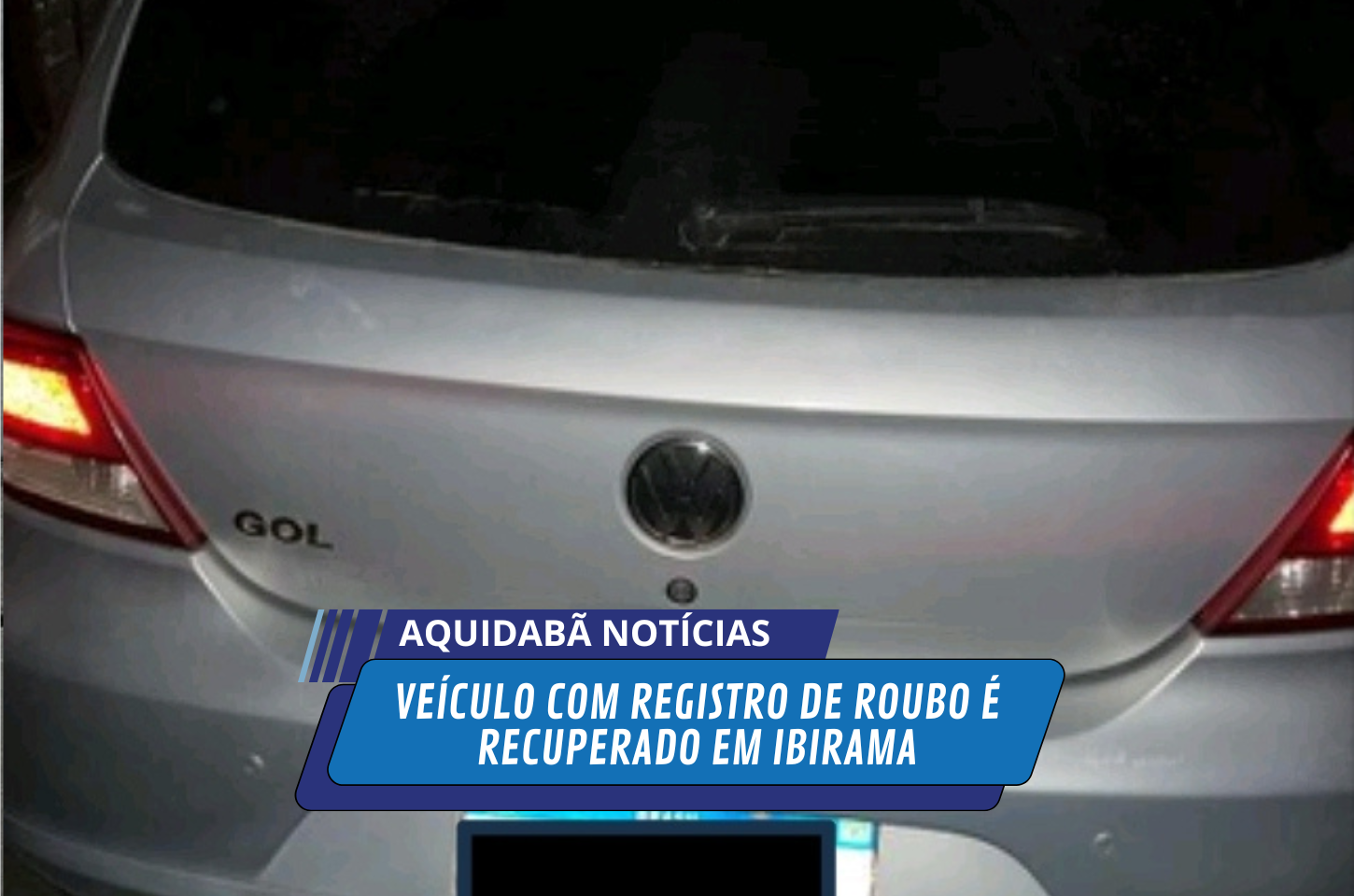 Veículo com registro de roubo é recuperado em Ibirama