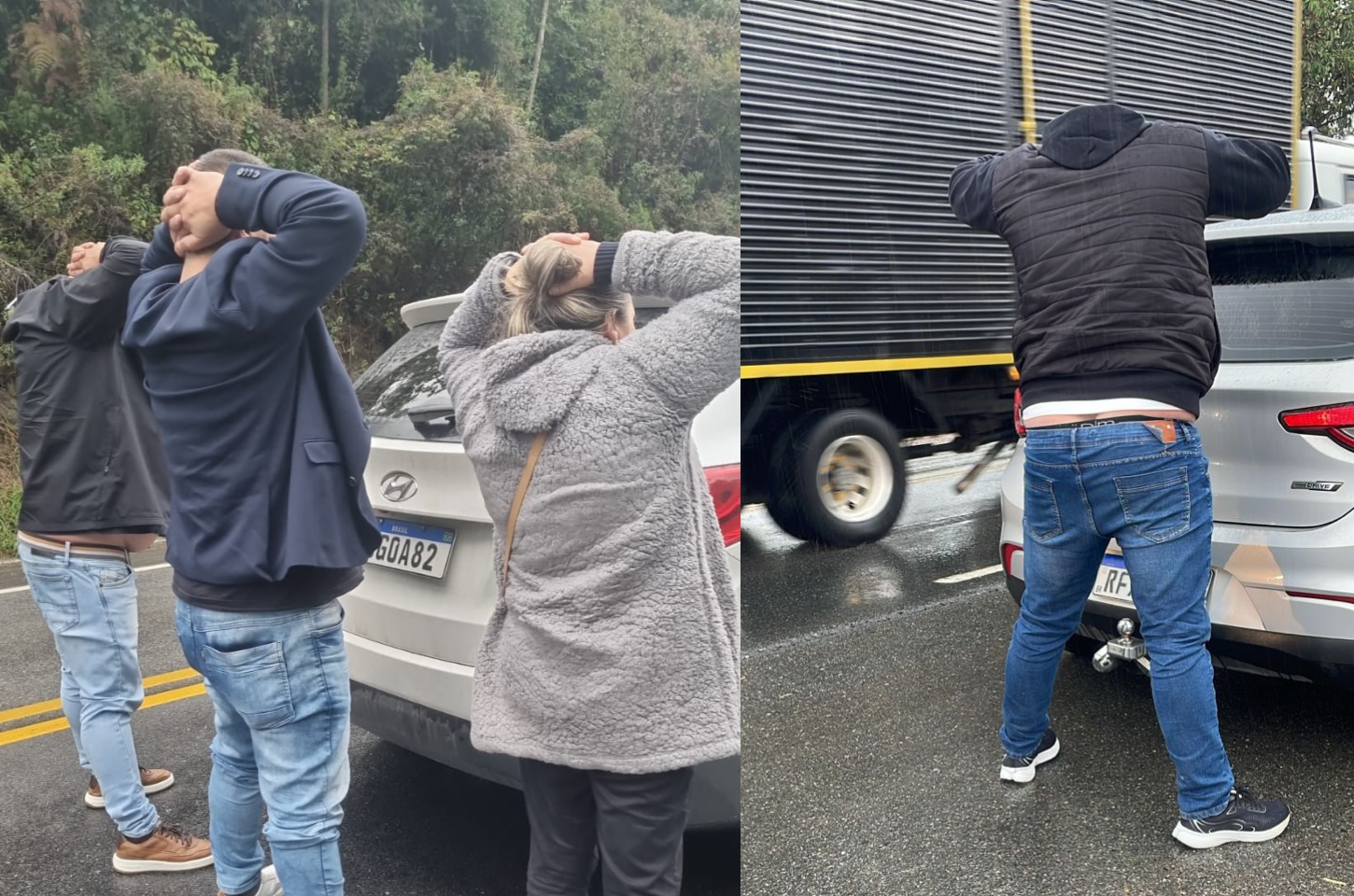 Ação rápida da Polícia Militar prende quatro criminosos em Apiúna