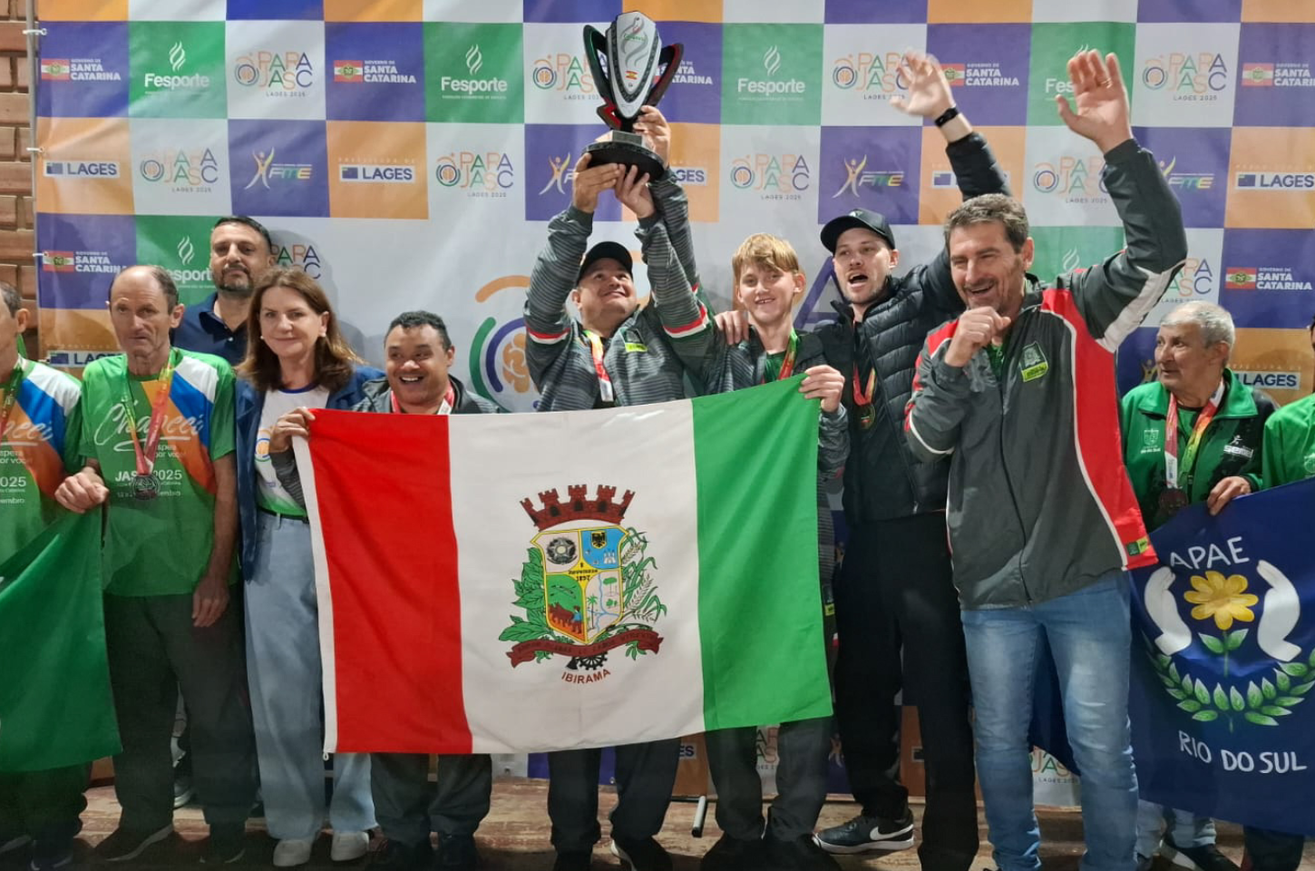 Ibirama conquista título na Bocha Rafa Vollo nos ParaJasc em Lages