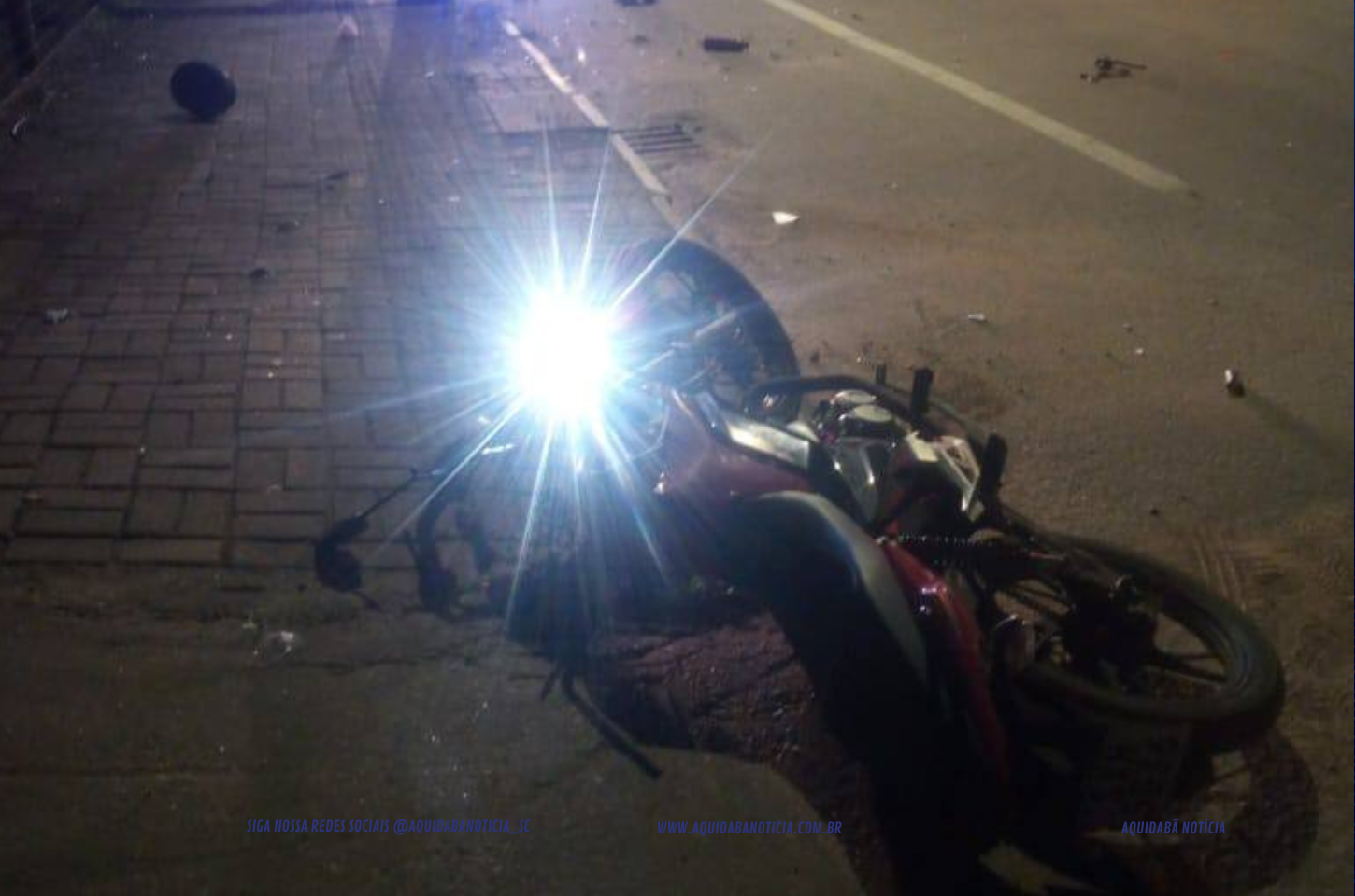Adolescente morre após colidir a moto que pilotava contra um poste em Lontras