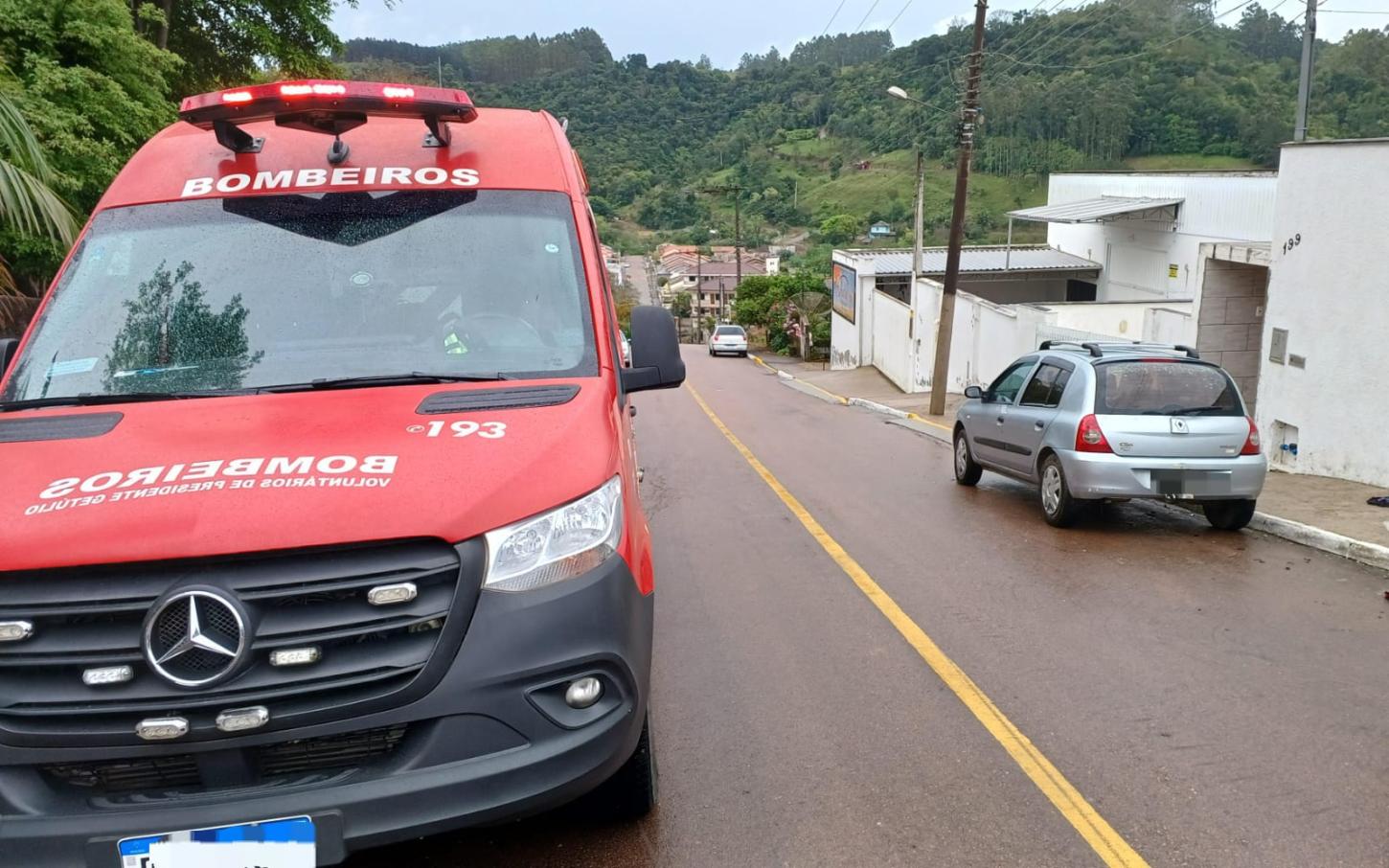Motociclista fica ferido após grave acidente em Presidente Getúlio