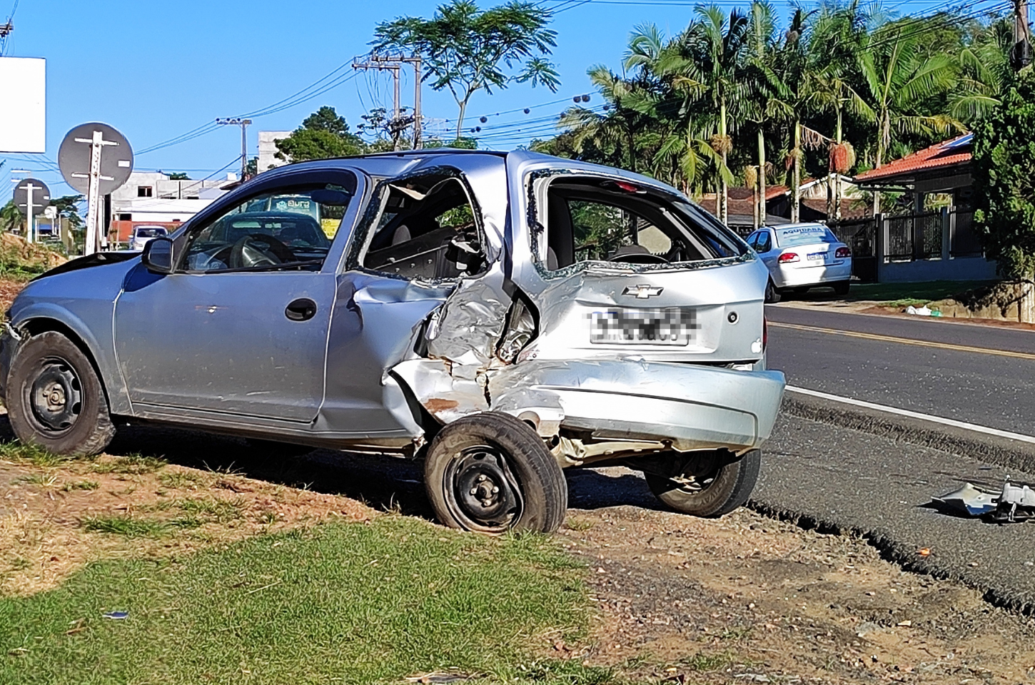 Acidente em Ibirama envolve três veículos