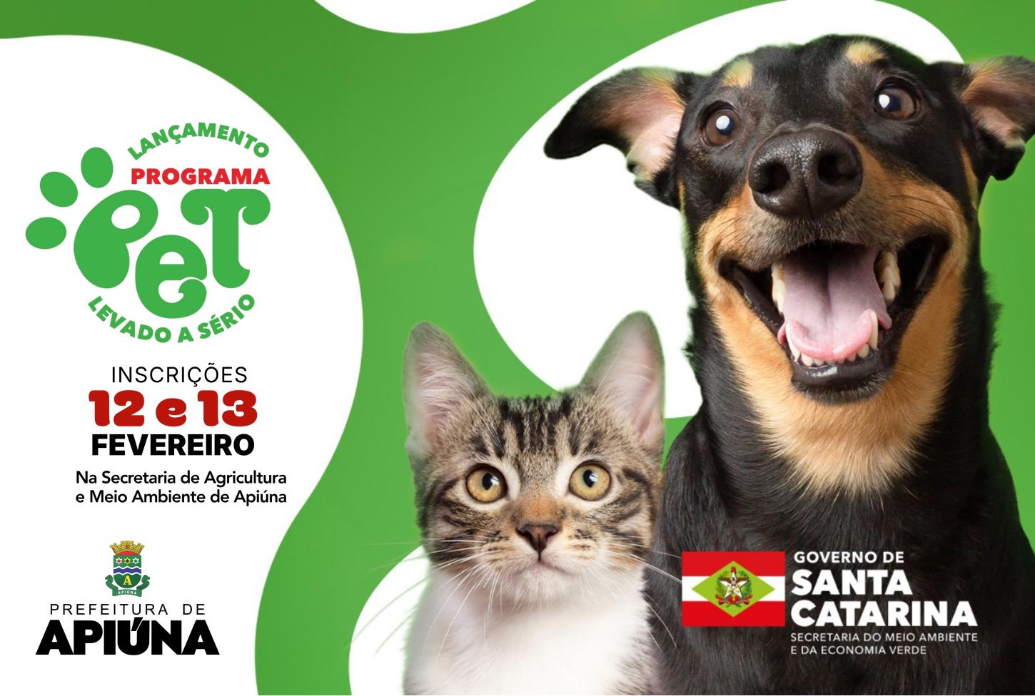 Apiúna realiza o programa Pet Levado a Sério para castração de cães e gatos